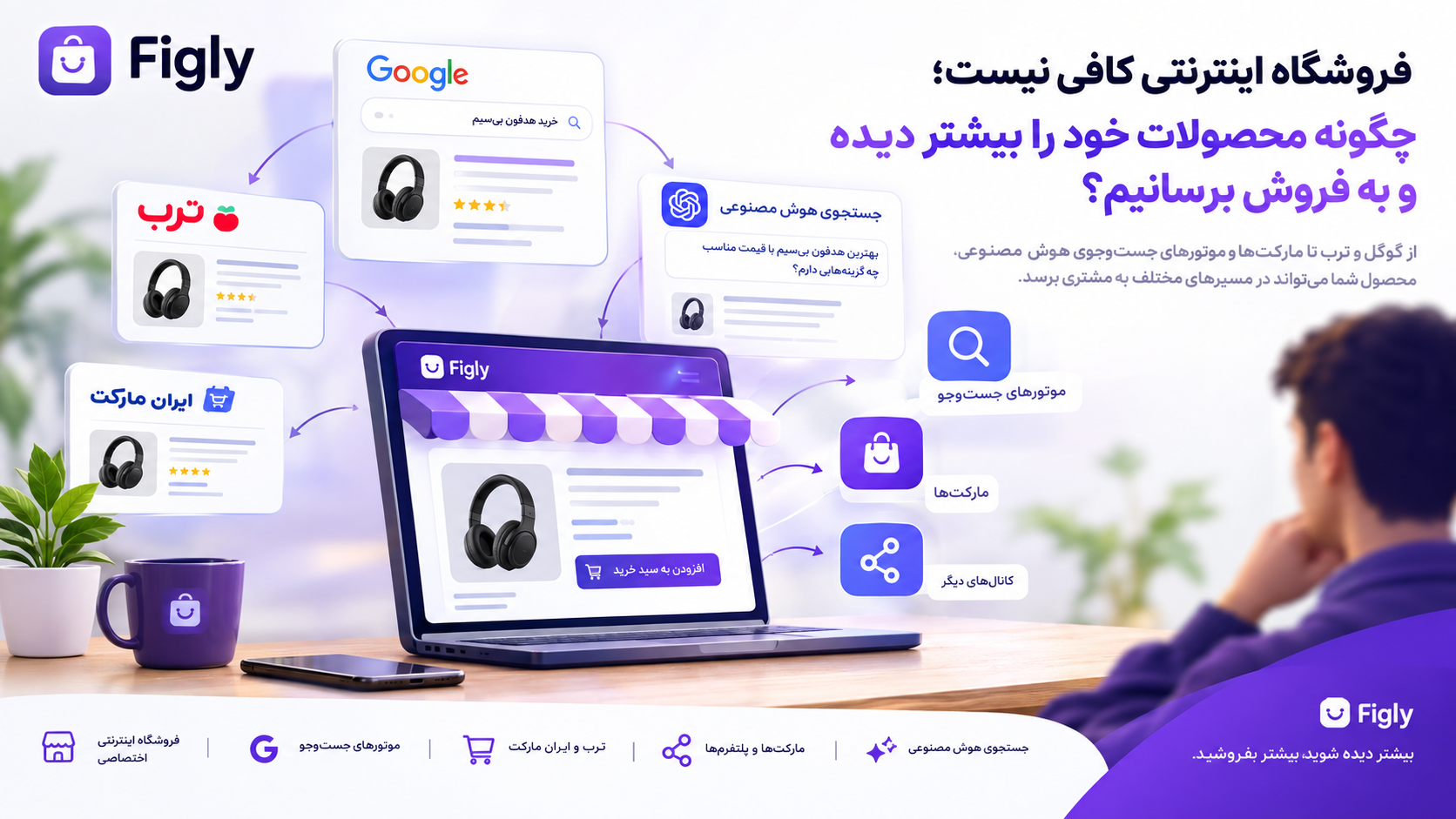 فروشگاه اینترنتی کافی نیست؛ چگونه محصولات خود را بیشتر دیده و به فروش برسانیم؟